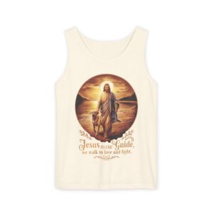 God Jesus Labrador Retriever - Unisex Garment-Dyed Tank Top