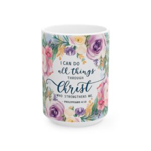 I can do all things jesus quote mug