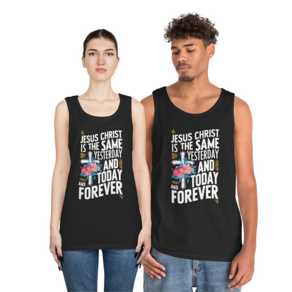 Jesus Christ is Forever - Unisex Heavy Cotton Tank Top